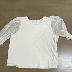 Zara puffy sleeve shirt, size L